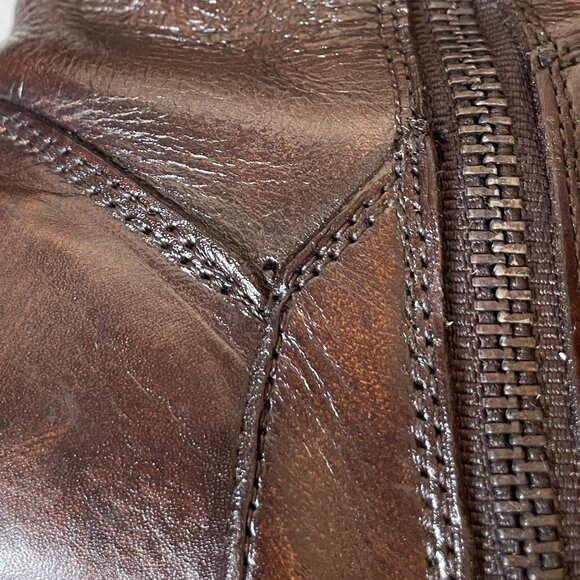 BED STU Manchester Distressed Brown Leather Tall Riding Boots BedStu Size 6.5 - Picture 6 of 16